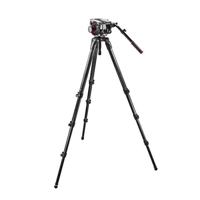 Manfrotto 509HD,536K Video Head and Carbon Fiber Tripod Kit